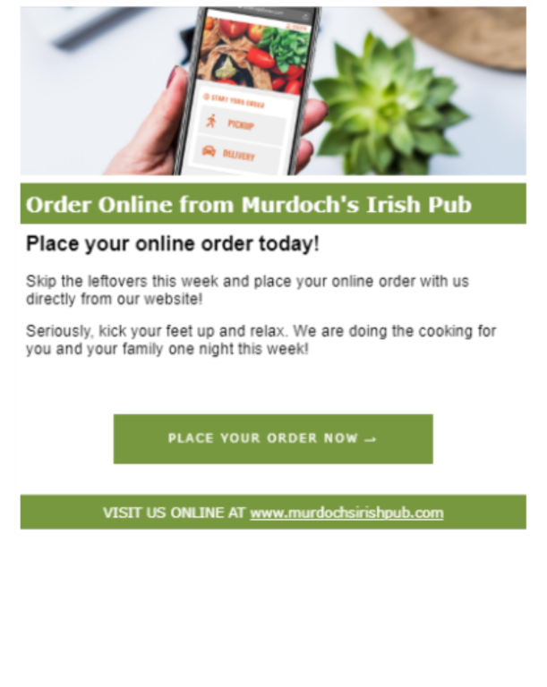 Order Online from Murdoch's Irish Pub