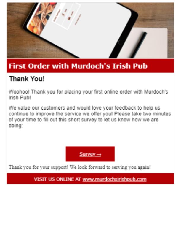 First Order with Murdoch's Irish Pub